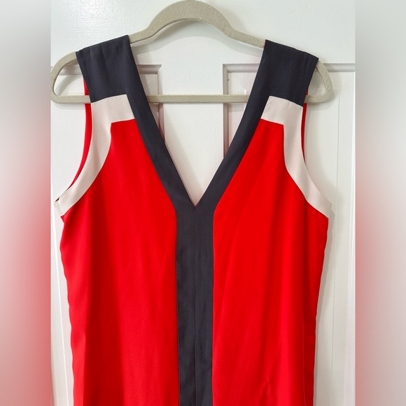 Parker 100% silk orange sleeveless short mini dress - Picture 7 of 13